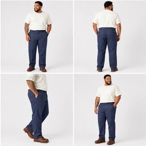 Dickies 874 Mens Navy Blue Original Fit Work Pants 48x34 NWT 874NV Flat Front